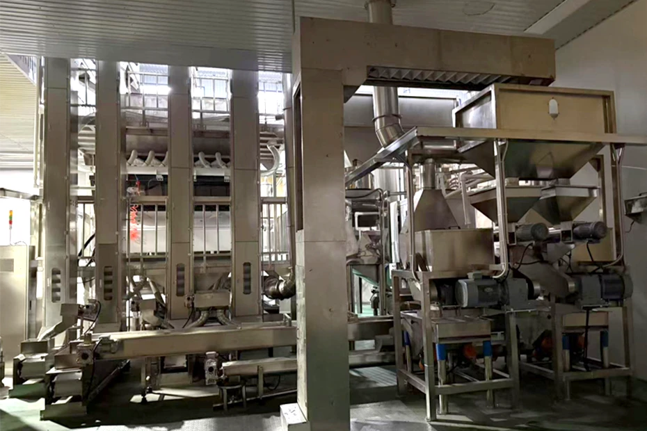 Half-kernel peeling and color sorting machine